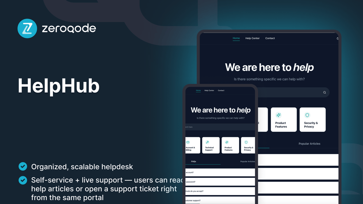 HelpHub screenshot